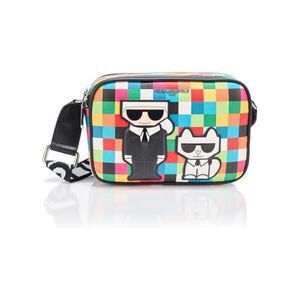 KARL LAGERFELD Paris Women's Crossbody, White/Black Multi, One Size